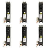Square D Homeline 15 Amp Single-Pole Combination Arc Fault Circuit Breaker (6-Pack)