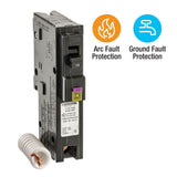 Square D Homeline 15 Amp Single-Pole Dual Function CAFCI/GFCI Circuit Breaker (HOM115DFC)