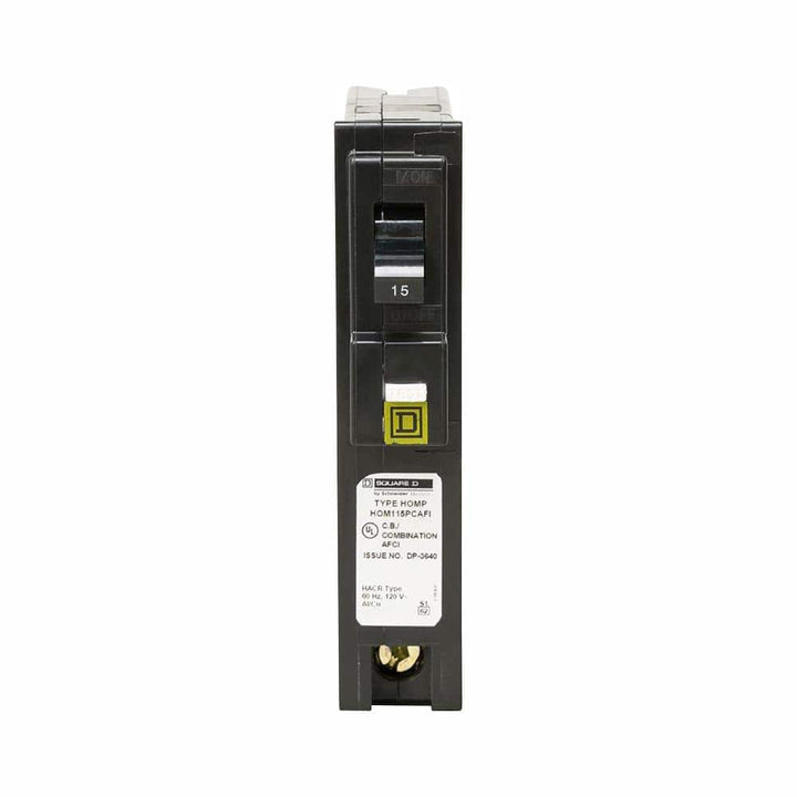 Square D Homeline 15 Amp Single-Pole Plug-On Neutral Combination Arc Fault Circuit Breaker (6-Pack)