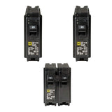 Square D Homeline 2-20 Amp Single-Pole and 1-50 Amp 2-Pole Circuit Breakers (3-pack)