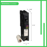 Square D Homeline 20 Amp Single-Pole Dual Function CAFCI/GFCI Circuit Breaker, HOM120DFC