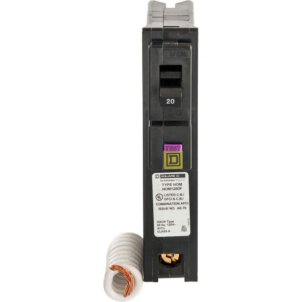 Homeline 20 Amp Single-Pole Dual Function (CAFCI and GFCI) Circuit Breaker (6-Pack)