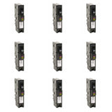 Square D Homeline 20 Amp Single-Pole Plug-On Neutral Dual Function CAFCI/GFCI Circuit Breaker, 9-Pack