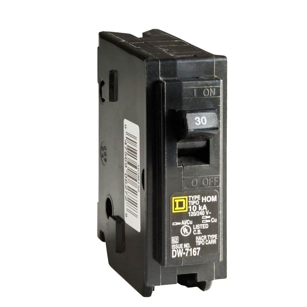Square D Homeline 30 Amp Single-Pole Circuit Breaker, HOM130CP