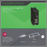 Square D Homeline 30 Amp Single-Pole Circuit Breaker(HOM130CP)