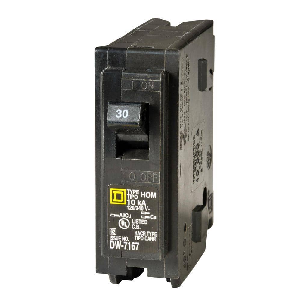 Square D Homeline 30 Amp Single-Pole Circuit Breaker, HOM130CP