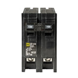 Square D Homeline 100 Amp 2-Pole Circuit Breaker, Clear Packaging (HOM2100C)