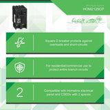 Square D Homeline 125 Amp 2-Pole Circuit Breaker