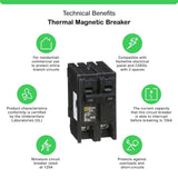 Square D Homeline 125 Amp 2-Pole Circuit Breaker