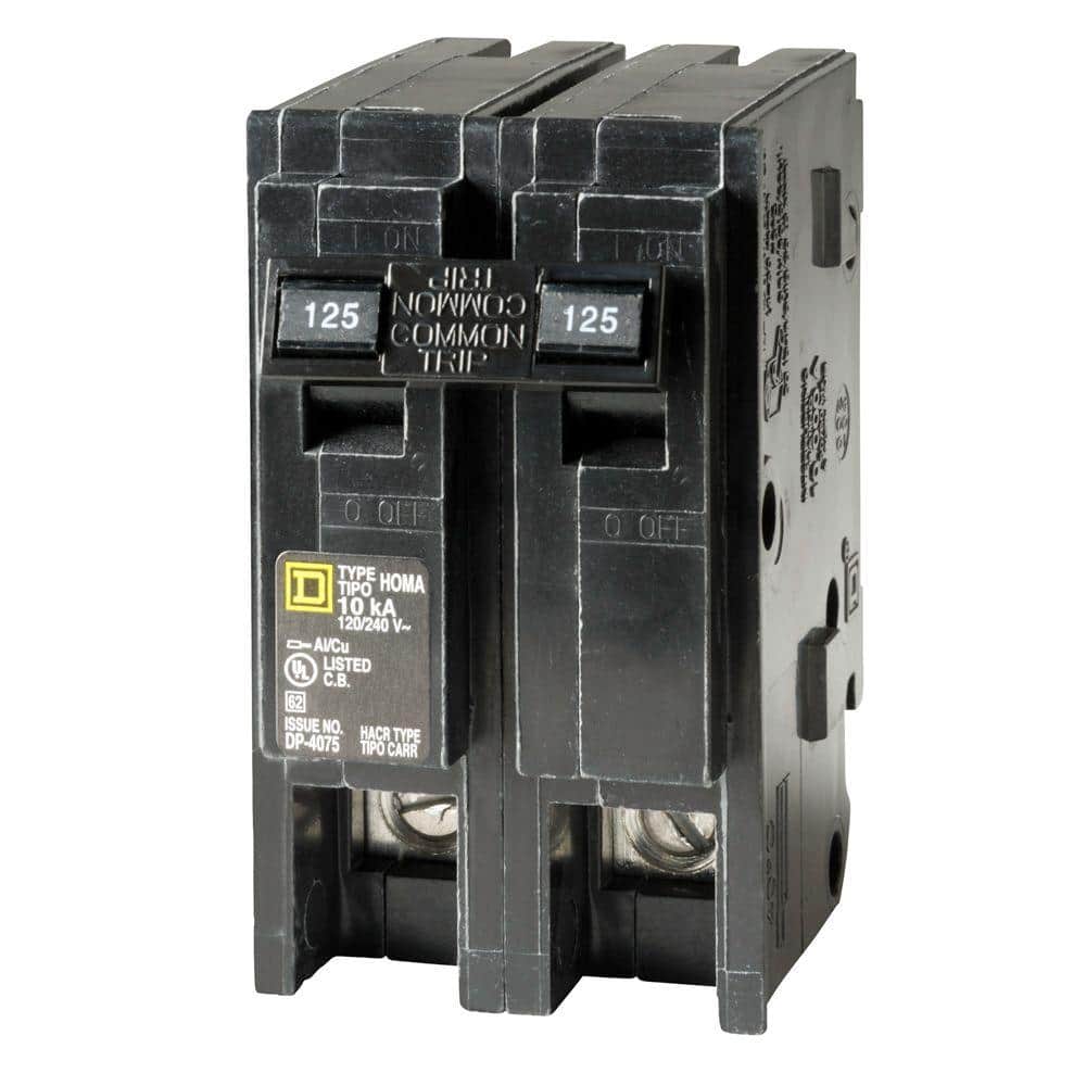 Square D Homeline 125 Amp 2-Pole Circuit Breaker
