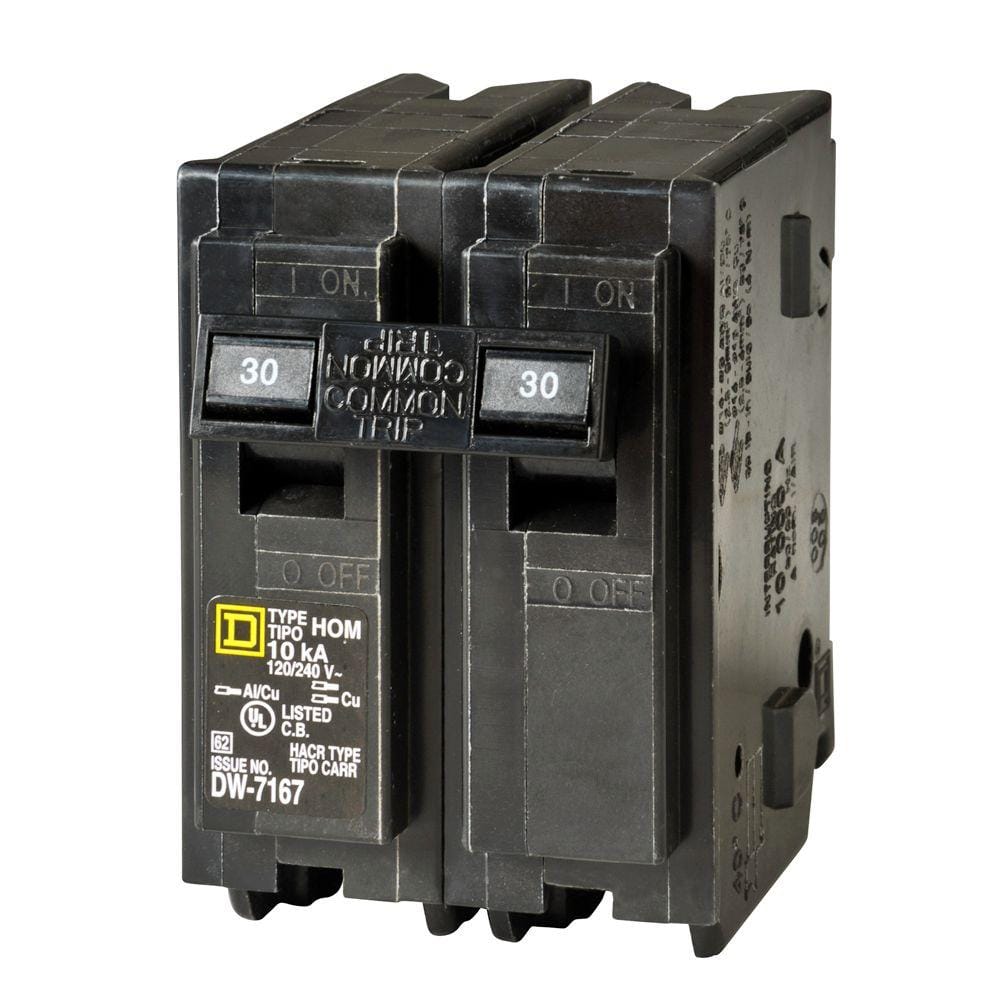 Homeline 30 Amp 2-Pole Circuit Breaker (3-Pack)