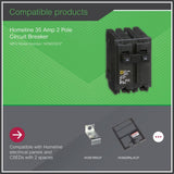 Square D Homeline 35 Amp 2-Pole Circuit Breaker