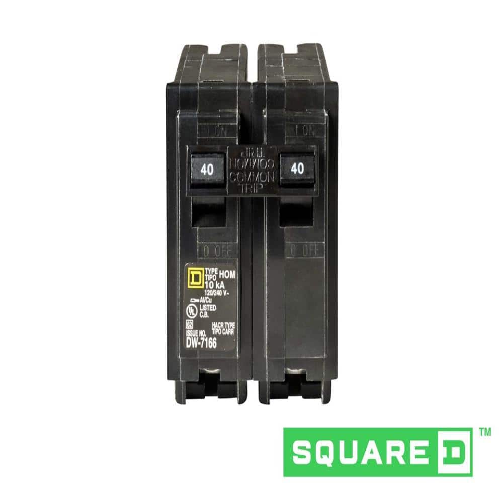 Square D Homeline 40 Amp 2-Pole Circuit Breaker(HOM240CP)