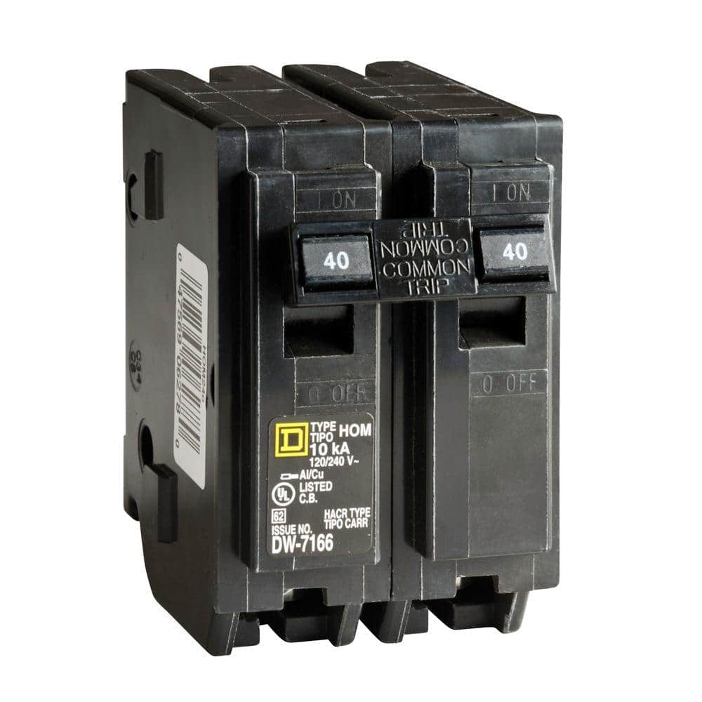 Square D Homeline 40 Amp 2-Pole Circuit Breaker(HOM240CP)