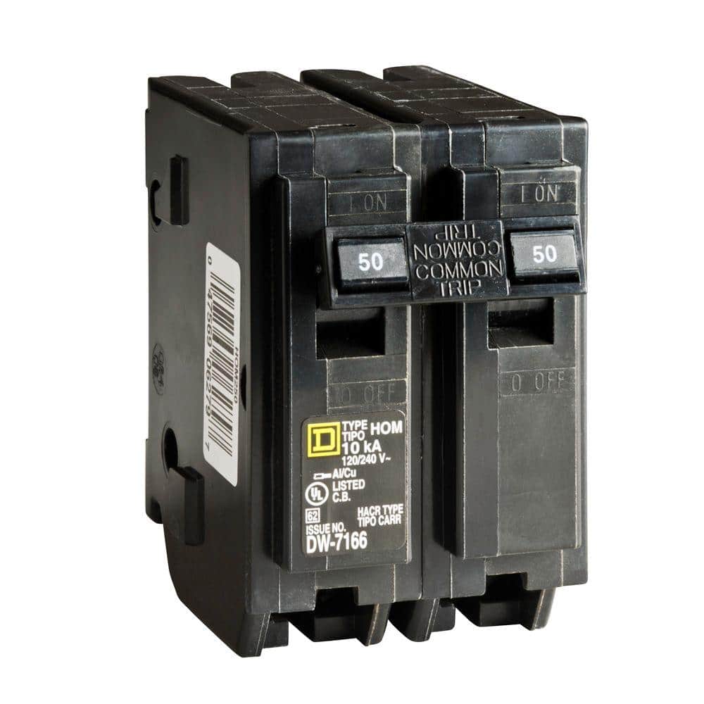 Square D Homeline 50 Amp 2-Pole Circuit Breaker(HOM250CP)
