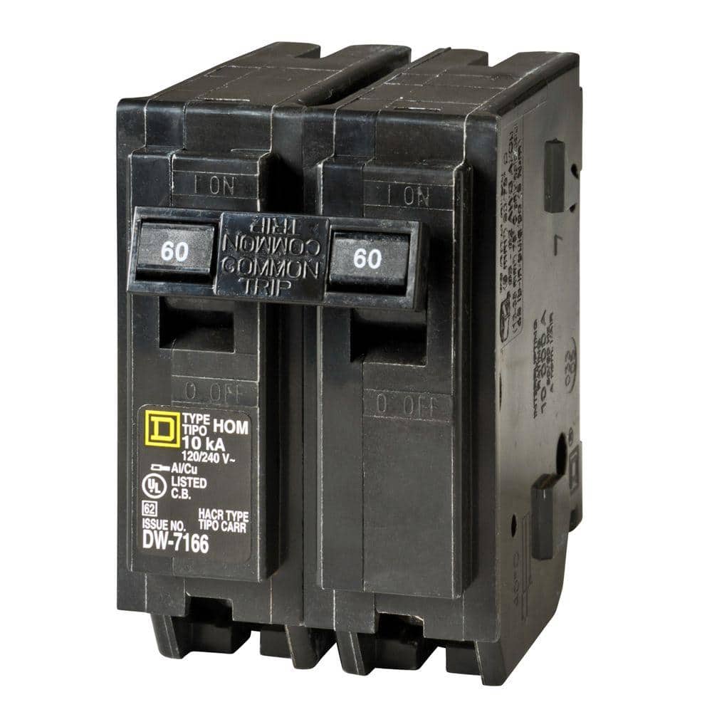 Square D Homeline 60 Amp 2-Pole Circuit Breaker(HOM260CP)
