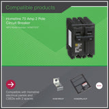 Square D Homeline 70 Amp 2-Pole Circuit Breaker