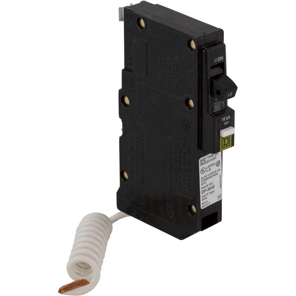 Square D QO 15 Amp Single-Pole Combination Arc Fault Circuit Breaker(QO115CAFIC)