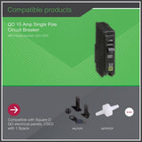 Square D QO 15 Amp Single-Pole Circuit Breaker(QO115CP)