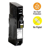 Square D QO 15 Amp Single-Pole Plug-On Neutral Combination Arc Fault Circuit Breaker