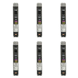Square D QO 15 Amp Single-Pole Plug-On Neutral Dual Function (CAFCI and GFCI) Circuit Breaker (6-Pack)
