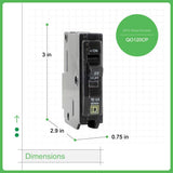 Square D QO 20 Amp Single-Pole Circuit Breaker(QO120CP)