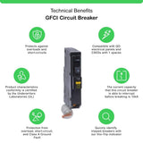 Square D QO Qwik-Gard 20 Amp Single-Pole GFCI Circuit Breaker