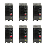Square D QO 20 Amp 2-Pole Circuit Breaker (6-pack)