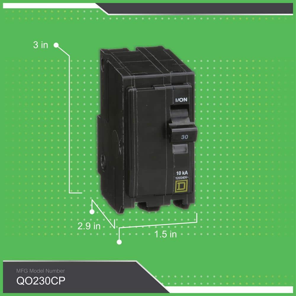 Square D QO 30 Amp 2-Pole Circuit Breaker(QO230CP)