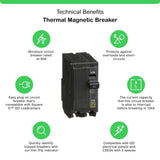 Square D QO 60 Amp 2-Pole Circuit Breaker(QO260CP)