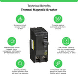 Square D QO 80 Amp 2-Pole Circuit Breaker