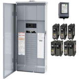 Homeline 200 Amp 30-Space 60-Circuit Outdoor Main Breaker Plug-On Neutral Load Center with Surge SPD - Value Pack