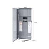 Homeline 200 Amp 30-Space 60-Circuit Outdoor Main Breaker Plug-On Neutral Load Center with Surge SPD - Value Pack