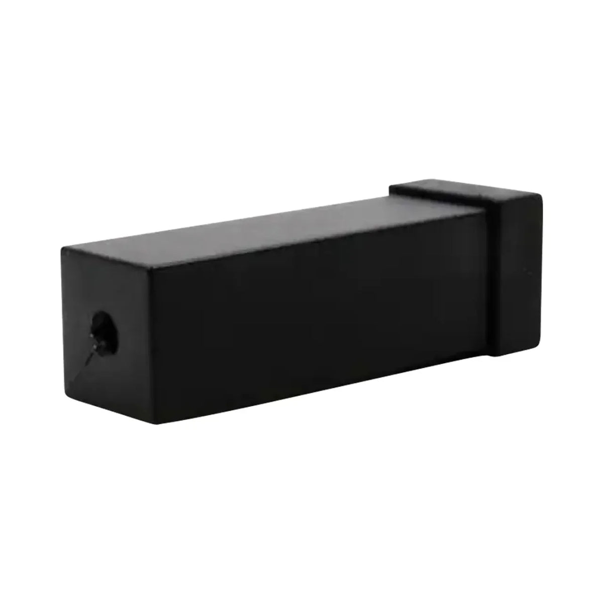 Everbilt Matte Black Squared Solid Doorstop