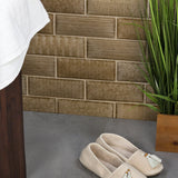 Maverick Firma Brown 3D Glossy Ceramic Wall Tile 3x8