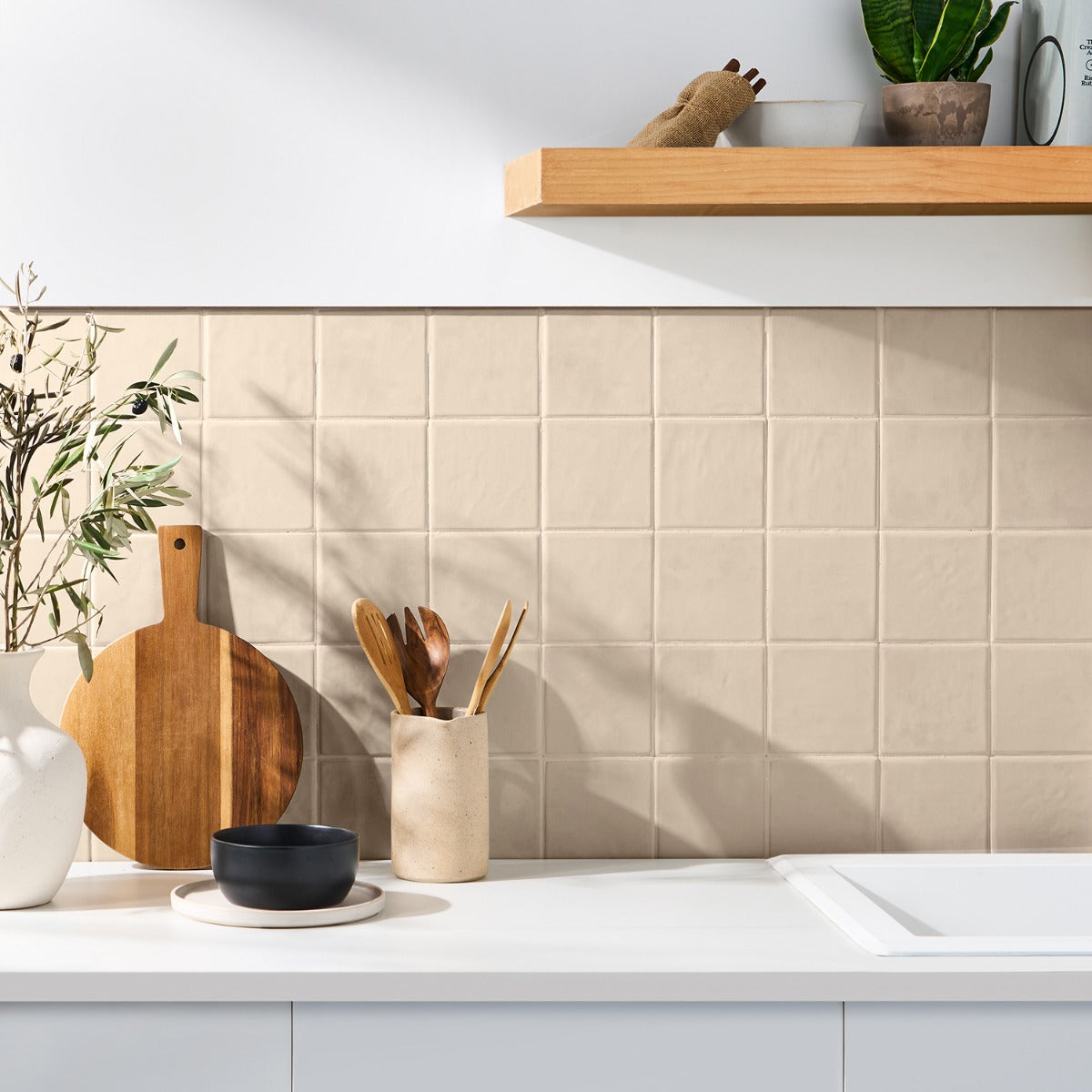 Stacy Garcia Valenova Taupe 5x5 Matte Ceramic Tile - Lux Tile