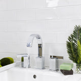 Lancaster Bianco White 3x6 Polished Ceramic Subway Tile - Lux Tile