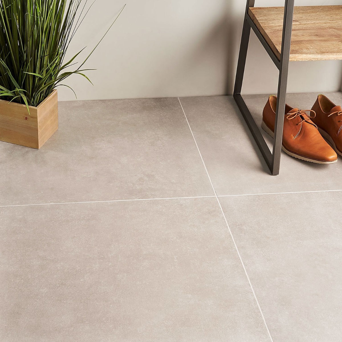 Lines Greige 24x24 Matte Porcelain Tile - Lux Tile
