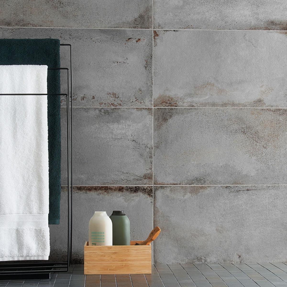 Angela Harris Flatiron Gray 12x24 Matte Porcelain Tile