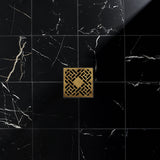 Marble Tech Port Laurent Black Matte Porcelain Tile 6x6 - Lux Tile