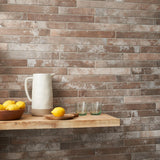 English Brick Sand Terracotta 2x18 Matte Porcelain Tile