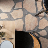 Pathstone Beige Textured Matte Porcelain Flagstone Tile - Durable Outdoor Flooring