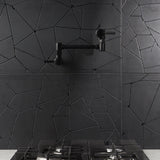 Faber Black 16x32 Matte Porcelain Tile - Lux Tile