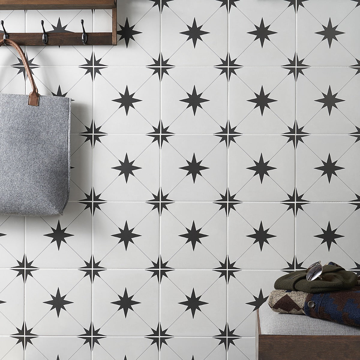 Tau Blanco White 9x9 Matte Porcelain Tile by Lux Tile