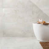 Lux Tile Jewel Onyx White 24x48 Polished Porcelain Tile