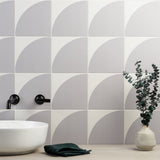 Stacy Garcia Maddox Deco Cool Gray 8x8 Matte Porcelain Tile