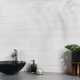 Stacy Garcia Maddox White Matte Ceramic Subway Wall Tile 4x8