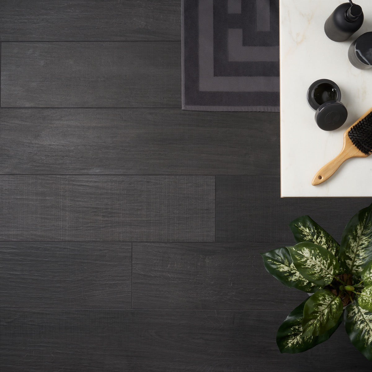 Kenridge Black 8x48 Matte Porcelain Tile - Lux Tile