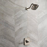 Kenridge Chevron Gray 24x48 Matte Porcelain Tile - Lux Tile