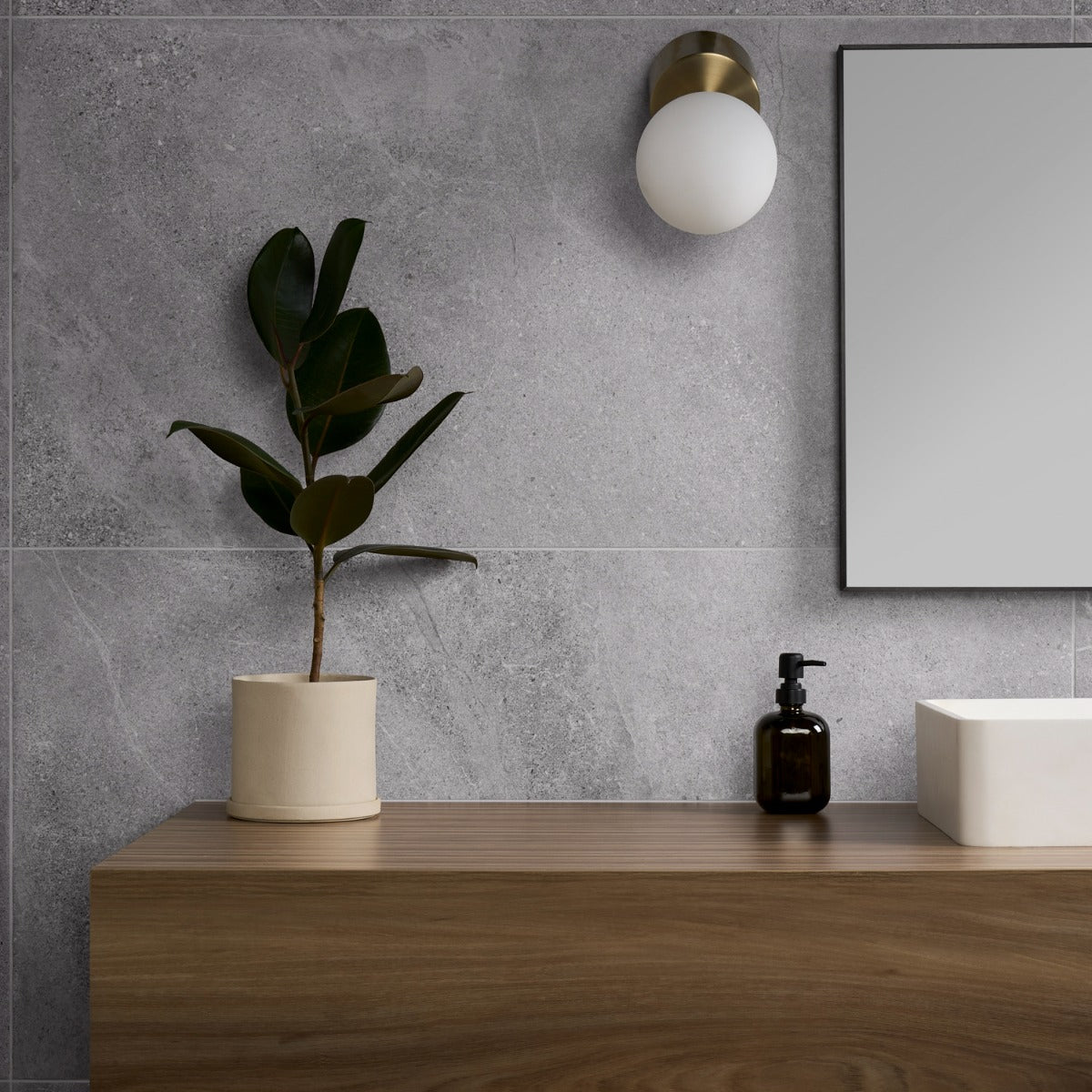 Lune Gray 24x48 Matte Porcelain Tile - Lux Tile